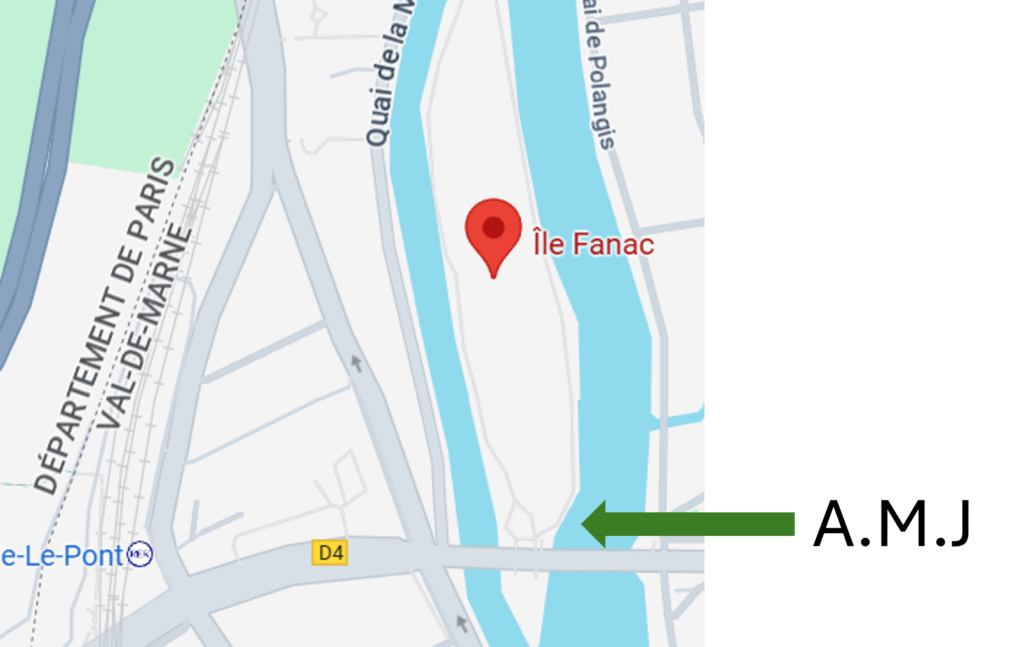 plan pour aller à l'Aviron Marne Joinville